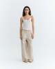Thinking MU Sheer Knit Tank Top - White - Thumbnail 4