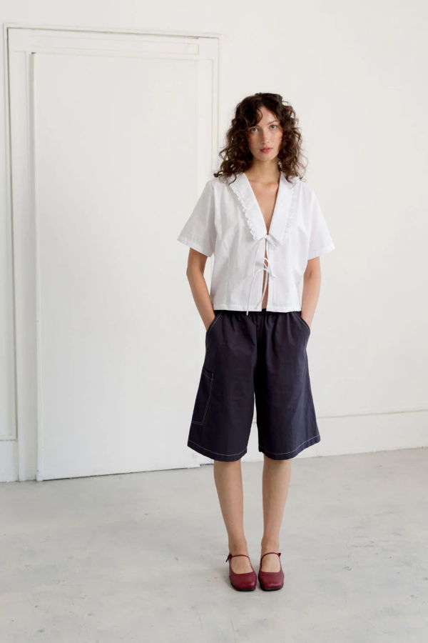 Bronze Age Marinero Top - White Solstice