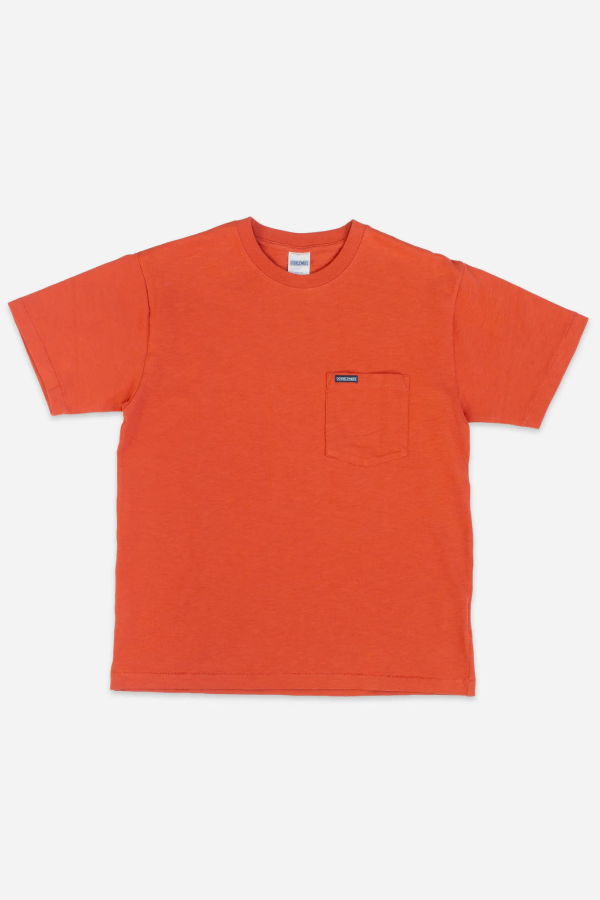 DUBBLEWARE Slub Pocket Tee - Paprika