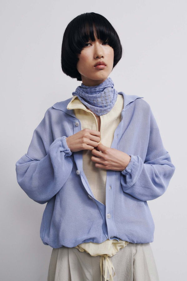 Rus Rogu Cardigan - Salvia Blue