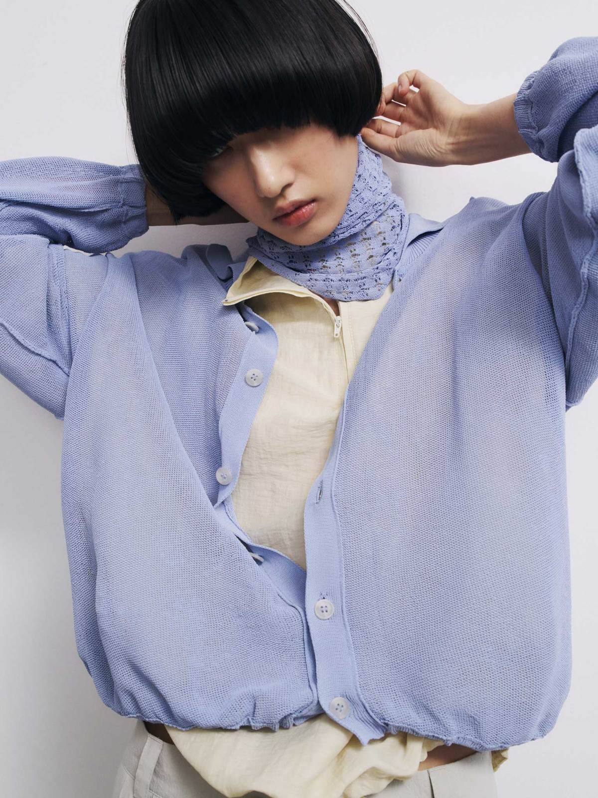 Rus Rogu Cardigan - Salvia Blue - Image 3 of 7