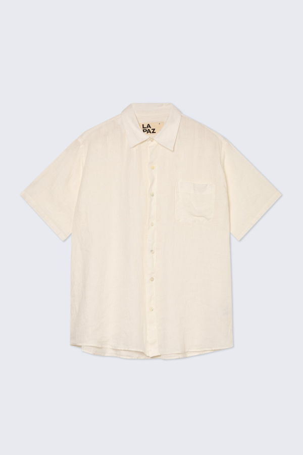 La Paz Roque Grandpa Shirt - Off-White