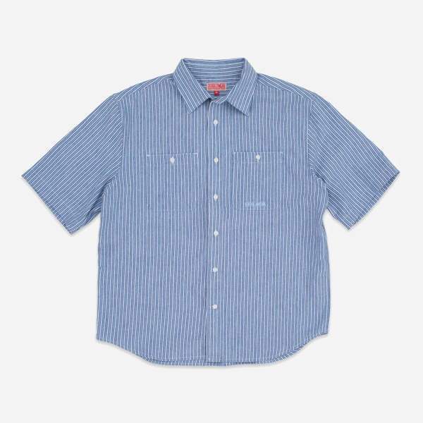 DUBBLEWARE Short Sleeve Workshirt - Broken Twill DUBBLEWARE Short Sleeve Workshirt - Broken Twill