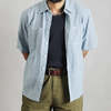DUBBLEWARE Short Sleeve Workshirt - Broken Twill - Thumbnail 2
