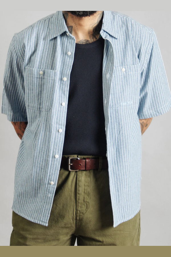 DUBBLEWARE Short Sleeve Workshirt - Broken Twill