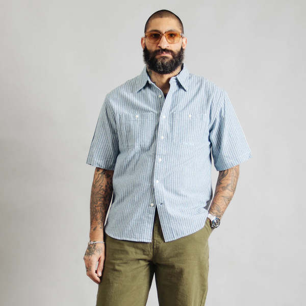 DUBBLEWARE Short Sleeve Workshirt - Broken Twill