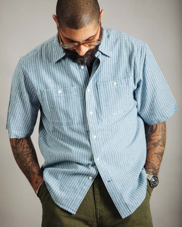 DUBBLEWARE Short Sleeve Workshirt - Broken Twill