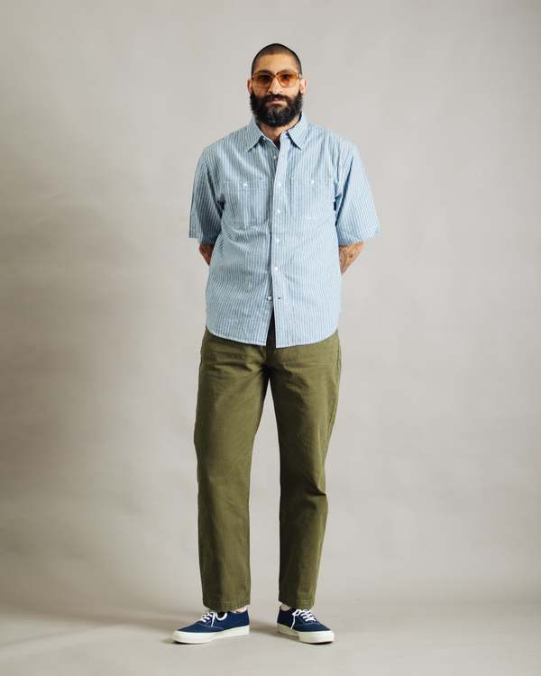 DUBBLEWARE Short Sleeve Workshirt - Broken Twill