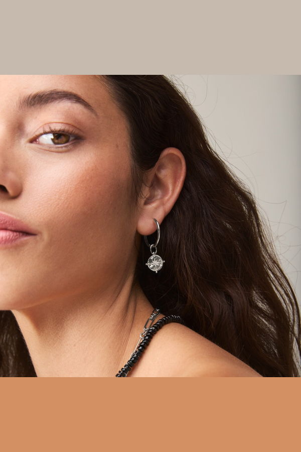 bluboho Cosmic Compass Charm - Silver