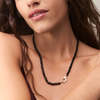 bluboho Eye Love You Onyx Beaded Charm Necklace - Thumbnail 3