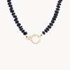 bluboho Eye Love You Onyx Beaded Charm Necklace - Thumbnail 4