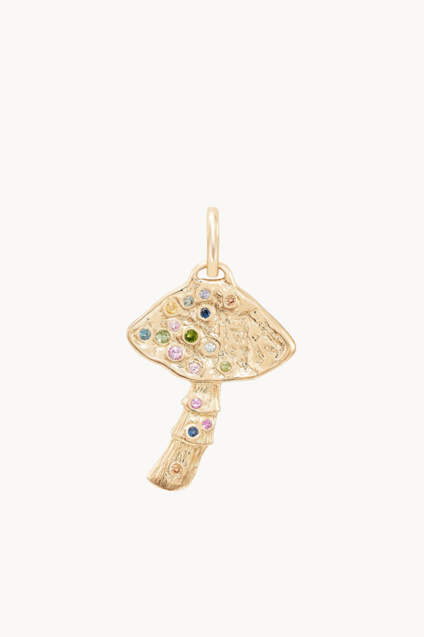 bluboho Golden Journey Mushroom Charm