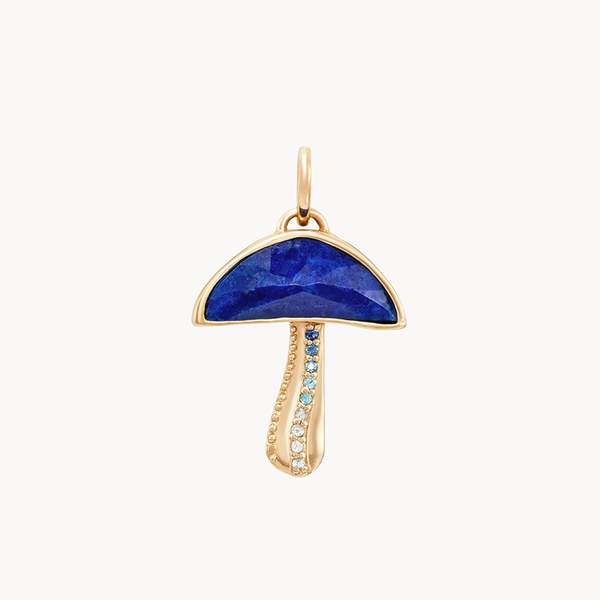 bluboho Night Gazer Mushroom Charm - 10k Yellow Gold bluboho Night Gazer Mushroom Charm - 10k Yellow Gold