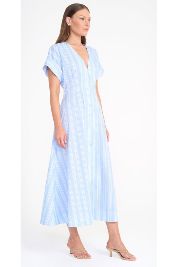 Staud Elle Dress - Ventura Stripe