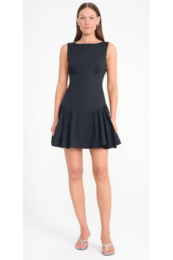 Staud Gwen Mini Dress - Black