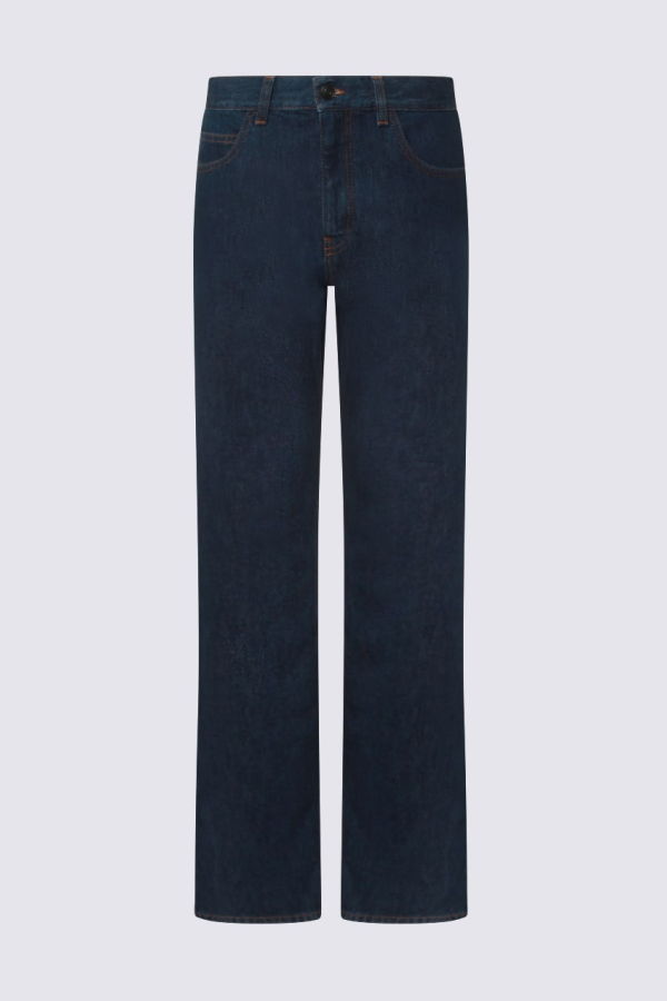 The Row Dark Blue Cotton Jeans