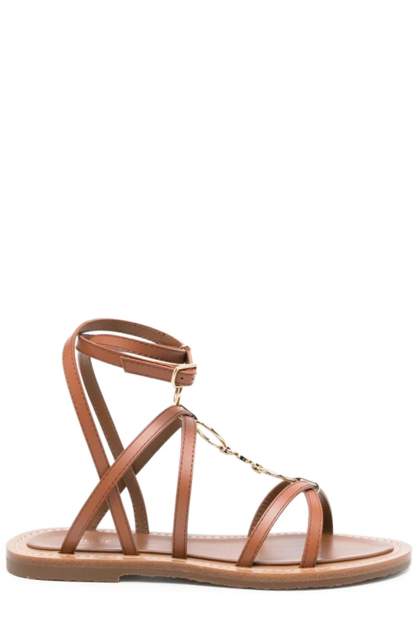 Celine Lympia Sandals - Brown