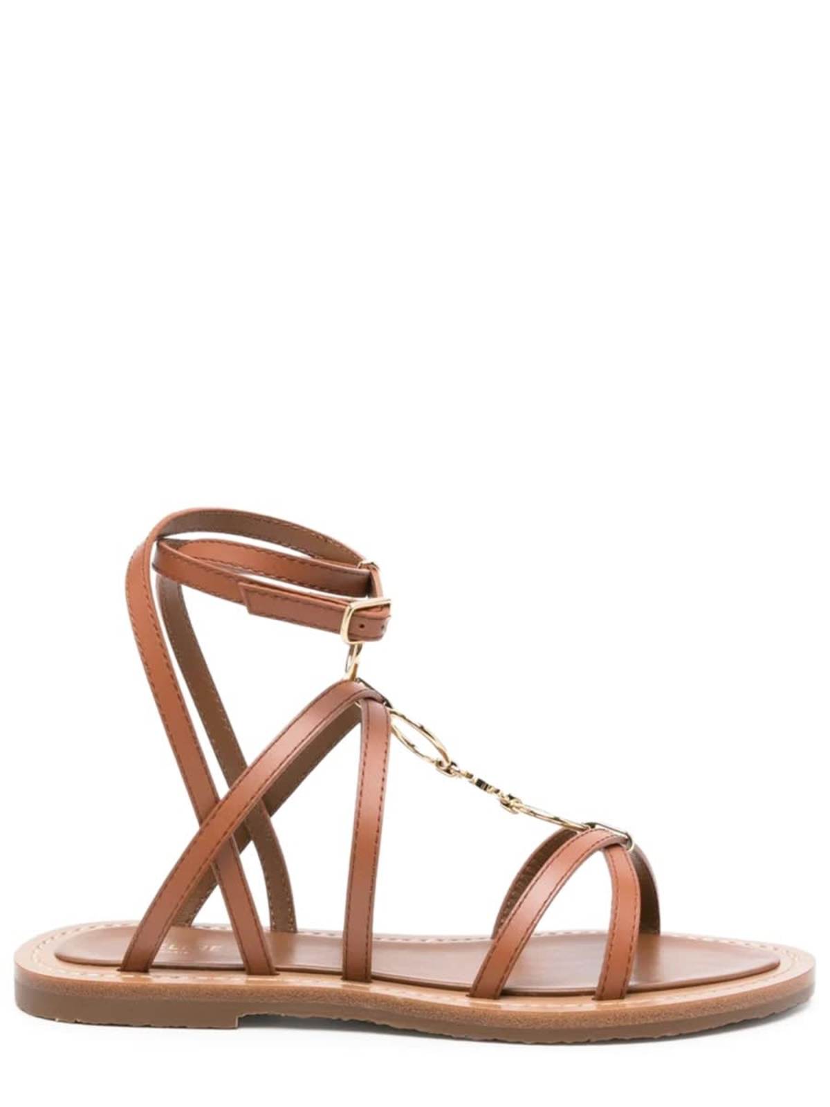 Celine Lympia Sandals - Brown - Image 1 of 4