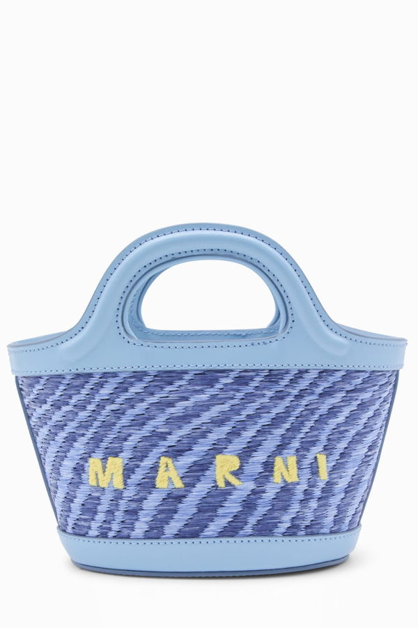 Marni Micro Tropicalia Satchel Bag - Vivid Blue