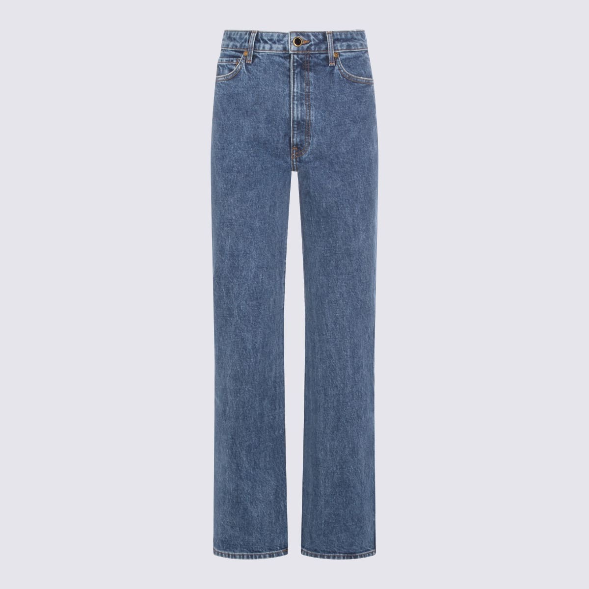 khaite Blue Cotton Jeans - Boone - Image 1 of 3