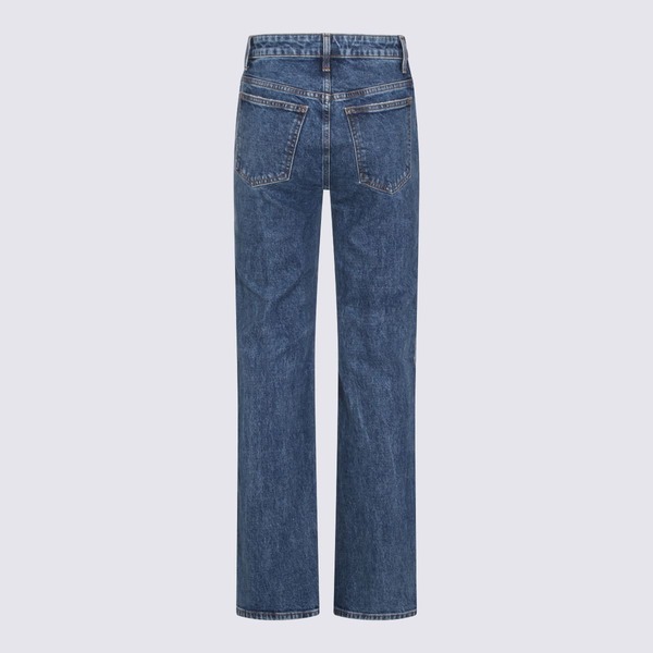 khaite Blue Cotton Jeans - Boone