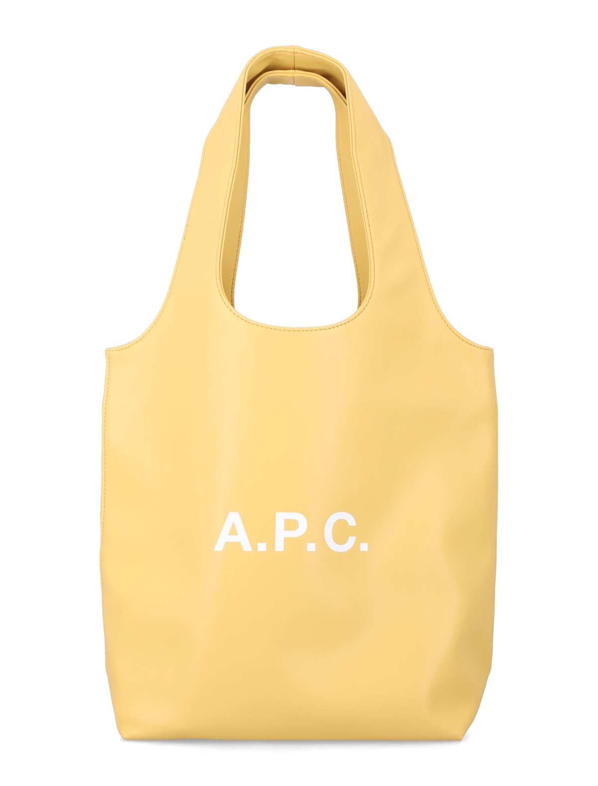 A.P.C. Ninon Small Faux Leather Tote - Dark Butter - Image 1 of 3