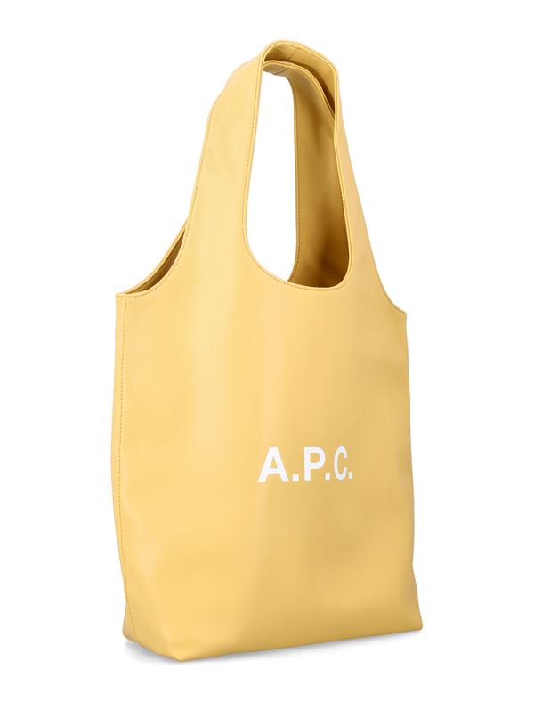 A.P.C. Ninon Small Faux Leather Tote - Dark Butter