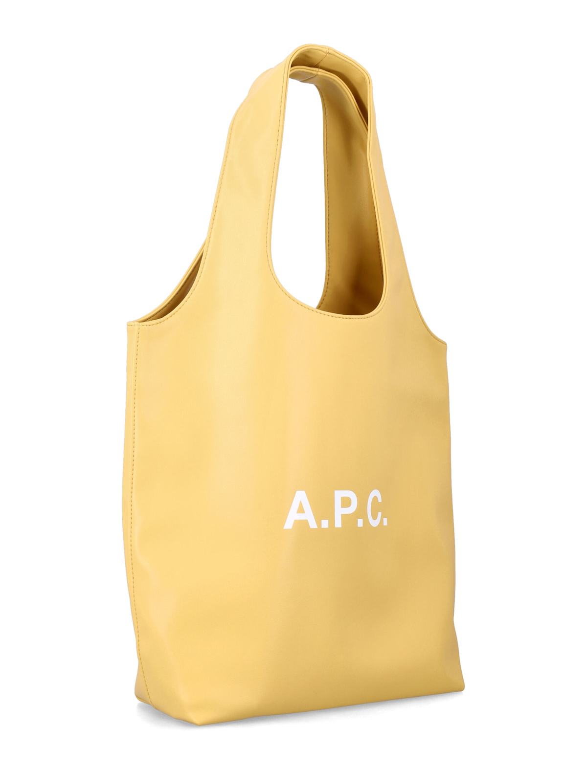 A.P.C. Ninon Small Faux Leather Tote - Dark Butter - Image 2 of 3