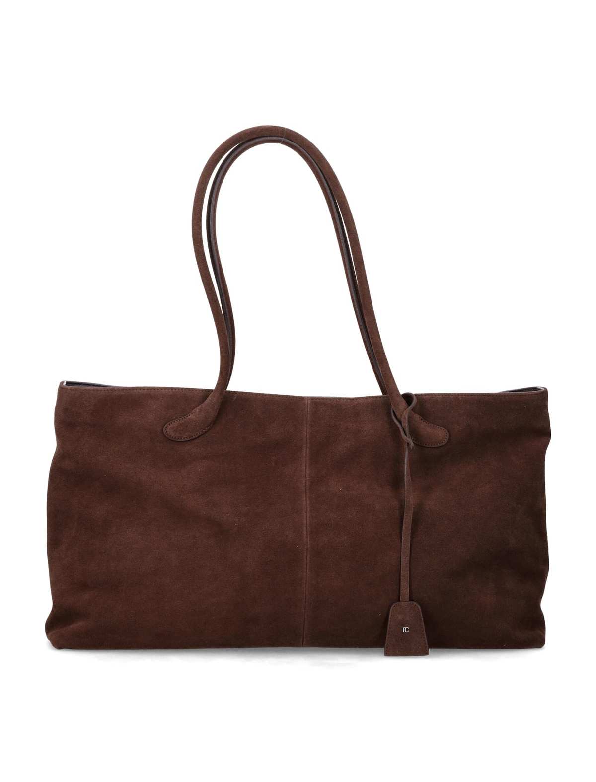 LOW CLASSIC Haricot Suede Tote Bag - Brown - Image 1 of 3