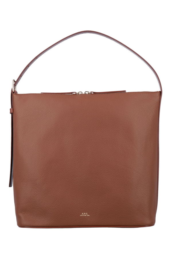 A.P.C. Vera Leather Shoulder Bag - Noisette