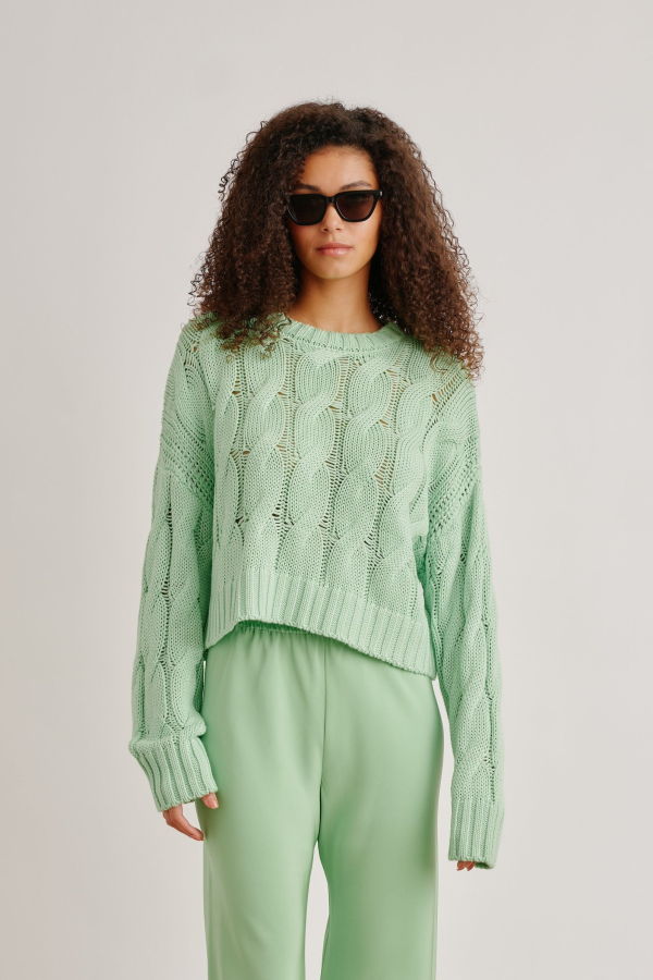 SABLYN Tristan Cableknit Pullover Sweater