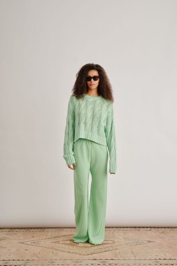 SABLYN Tristan Cableknit Pullover Sweater