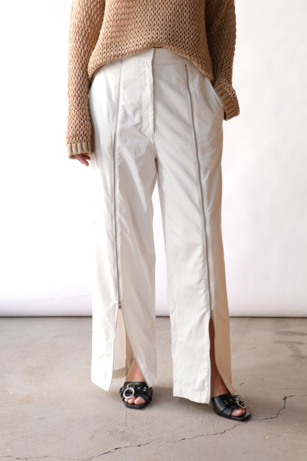 Tibi Nylon Zipper Trouser