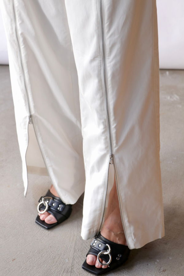 Tibi Nylon Zipper Trouser