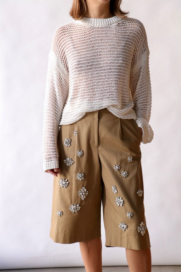 TWP Wide Crew Long Sleeve Pullover