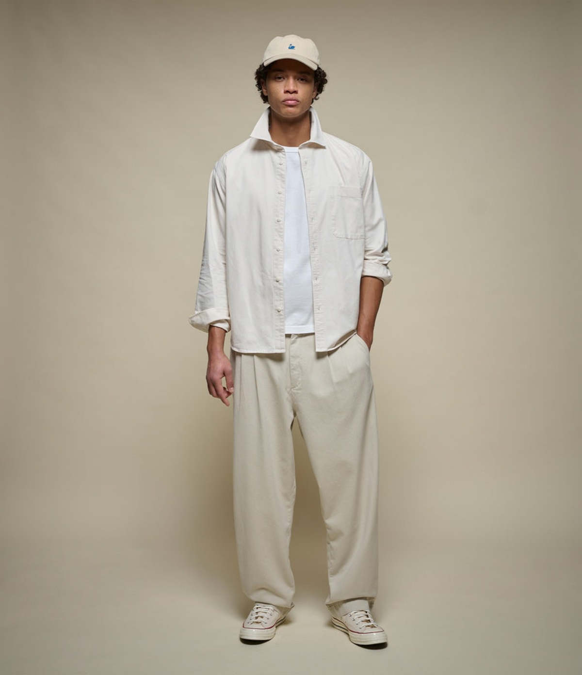 Merz b. Schwanen Pleated Twill Pants - Image 1 of 6