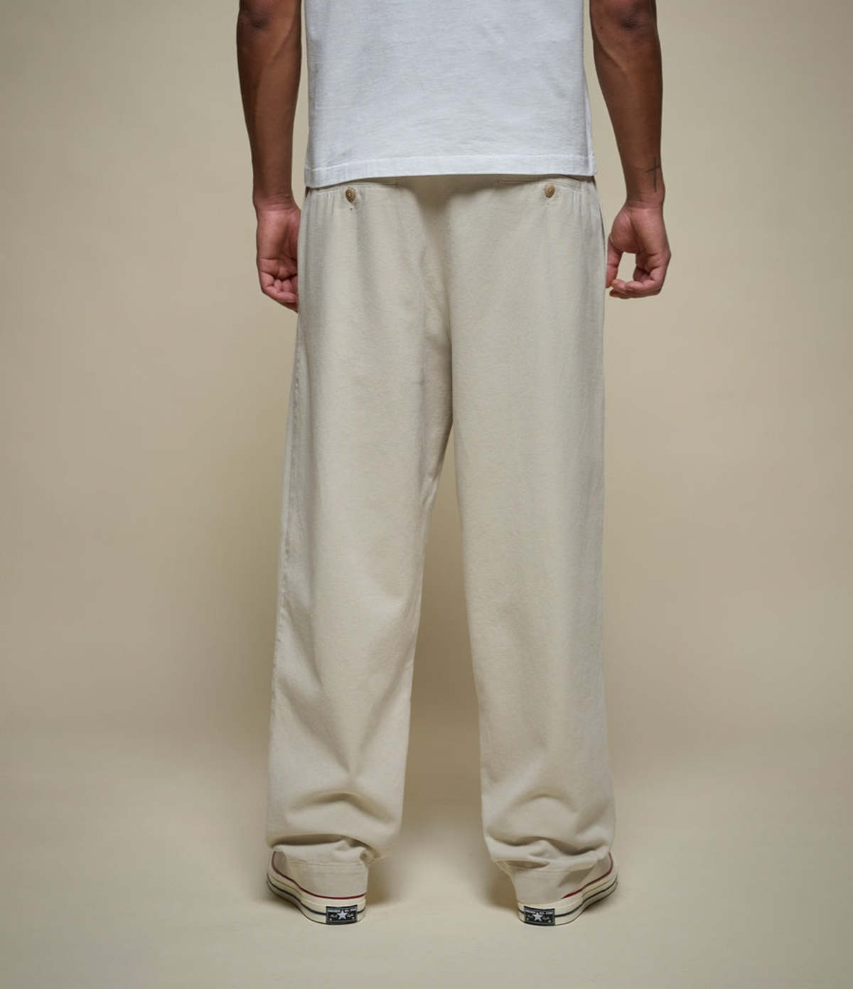 Merz b. Schwanen Pleated Twill Pants - Image 3 of 6
