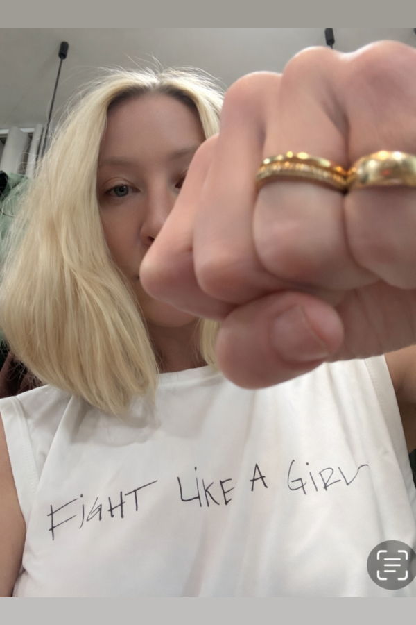 Meg Fight Like a Girl Muscle Tee