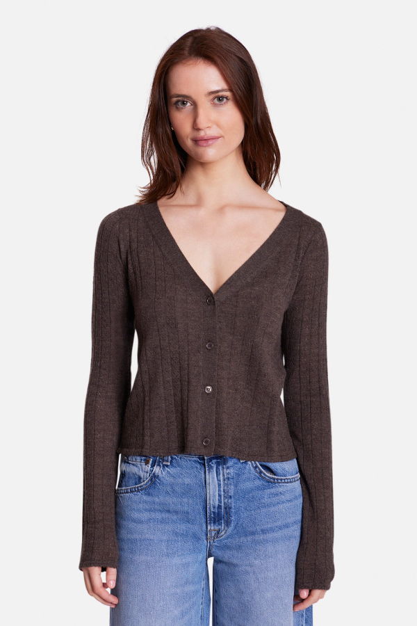 The Tile Club Claire Pointelle Cardigan