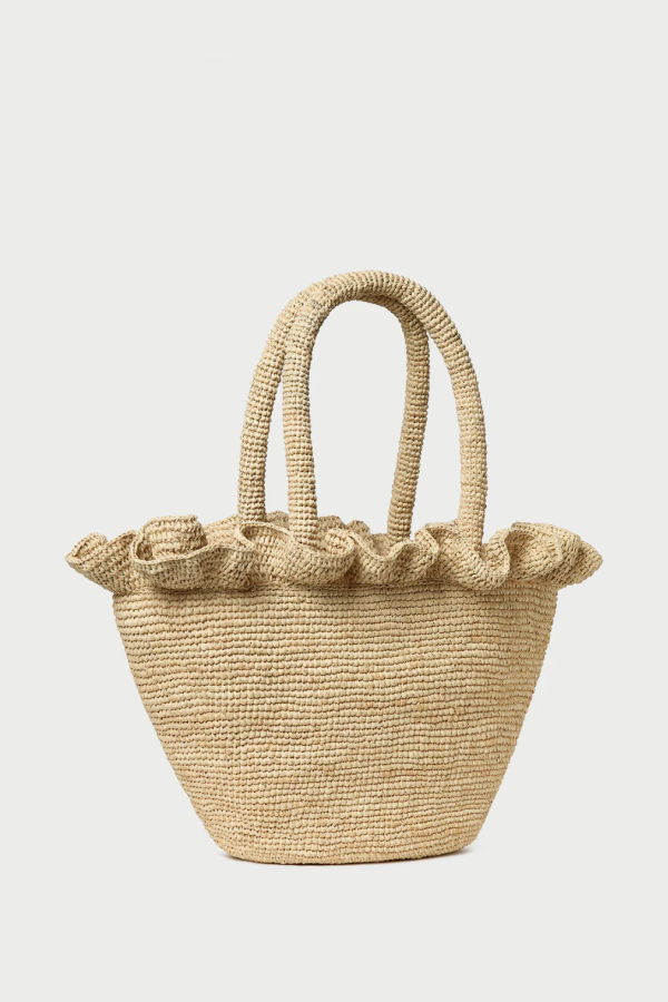 Loeffler Randall Cyrus Raffia Woven Tote - Natural