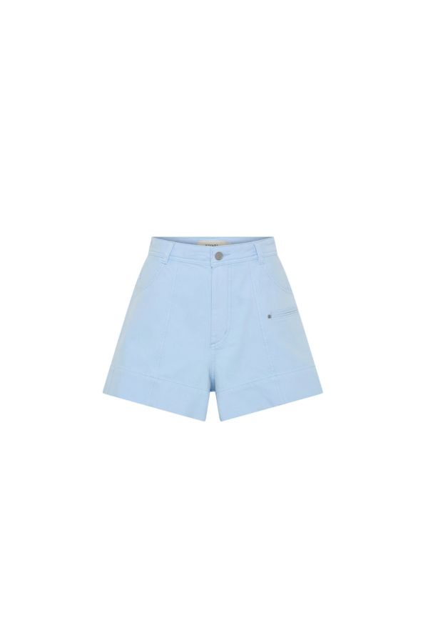 Kivari Evie Denim Shorts - Sky Blue