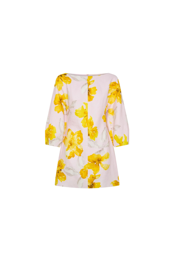Kivari Francine Mini Dress - Pink/ Yellow