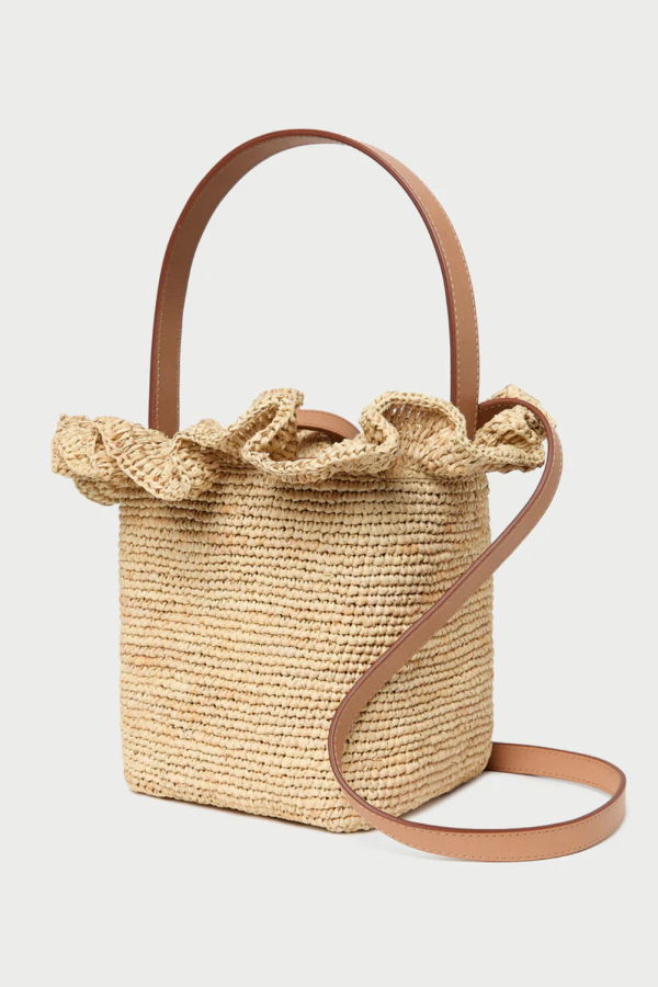 Loeffler Randall Laith Crochet Bucket Bag - Natural