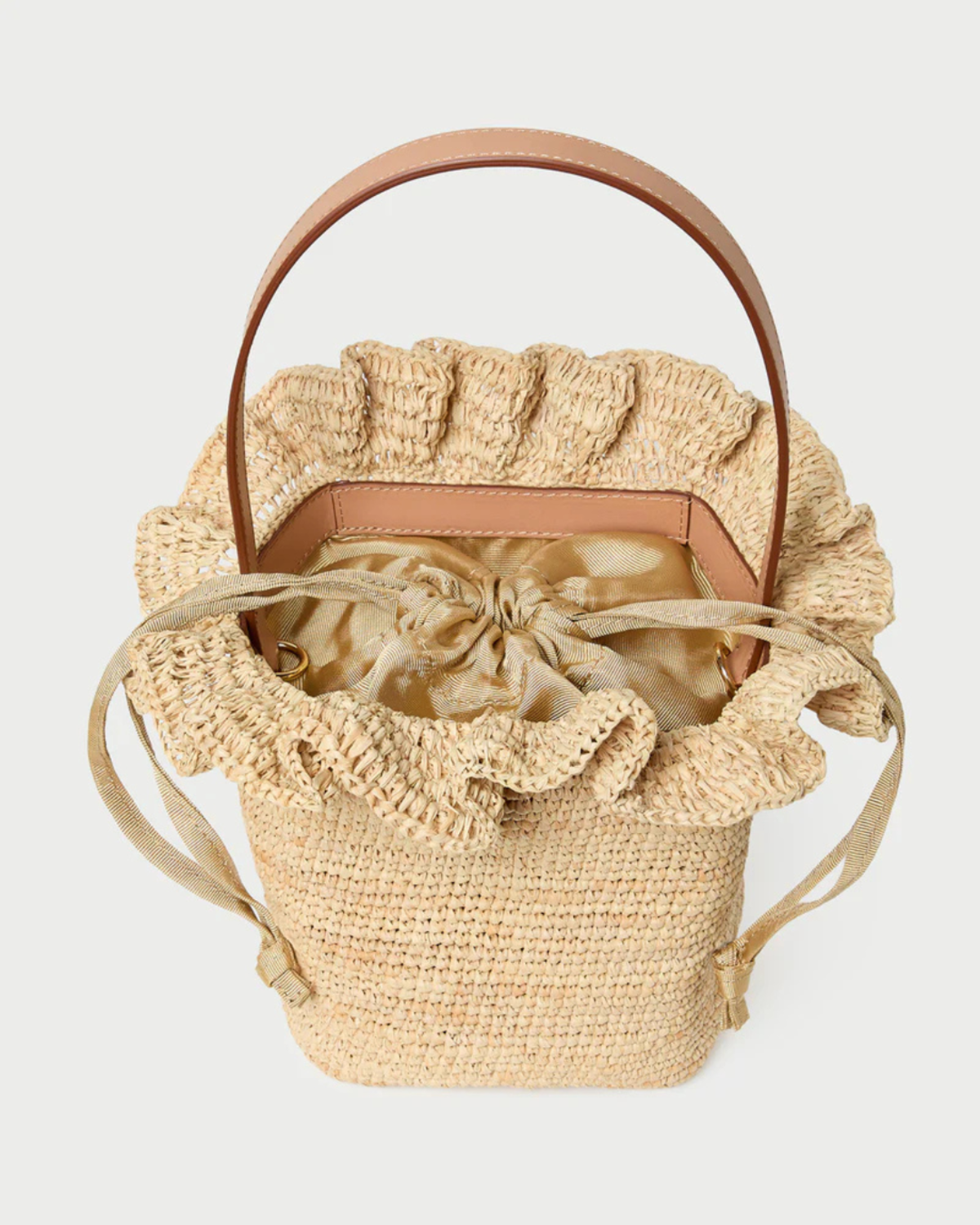 Loeffler Randall Laith Crochet Bucket Bag - Natural - Image 4 of 5