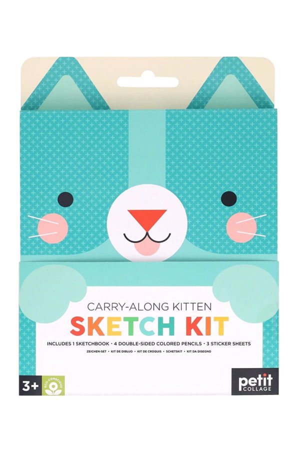 KIDS Petit Collage Carry-Along Corgi Sketch Kit - Multicolour