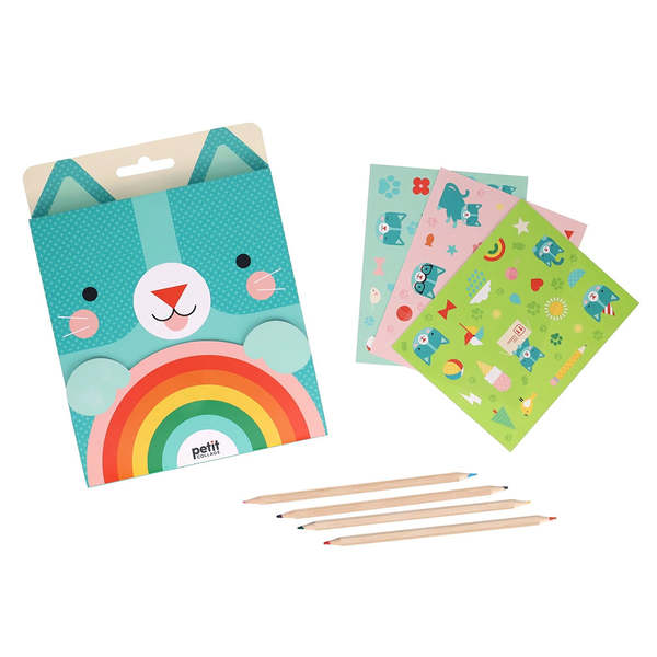 KIDS Petit Collage Carry-Along Corgi Sketch Kit - Multicolour