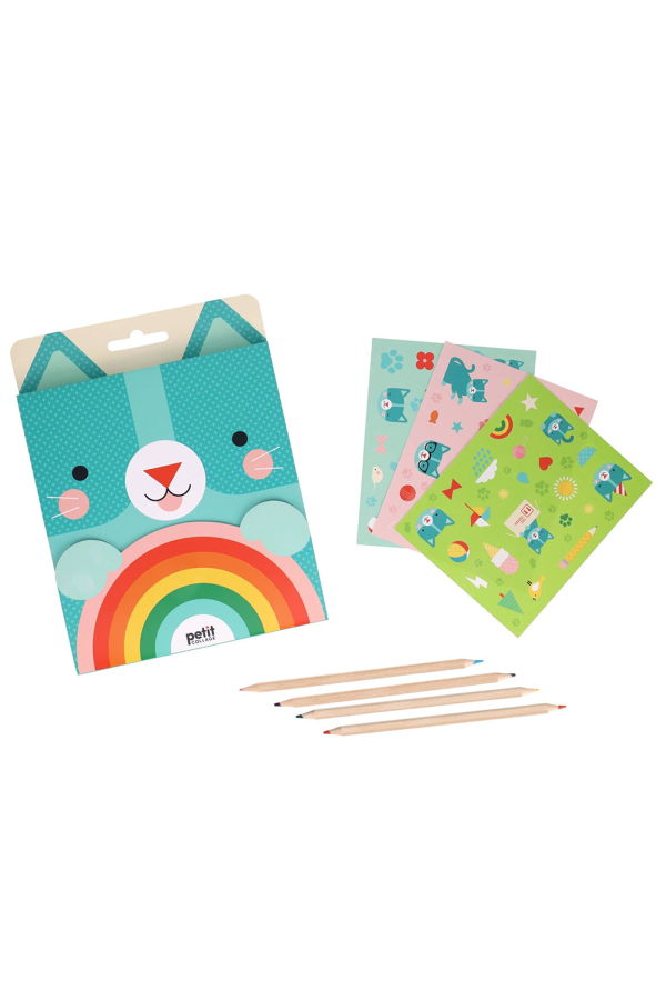 KIDS Petit Collage Carry-Along Corgi Sketch Kit - Multicolour