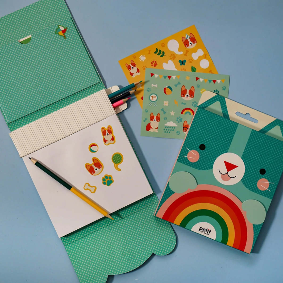 KIDS Petit Collage Carry-Along Corgi Sketch Kit - Multicolour - Image 3 of 3