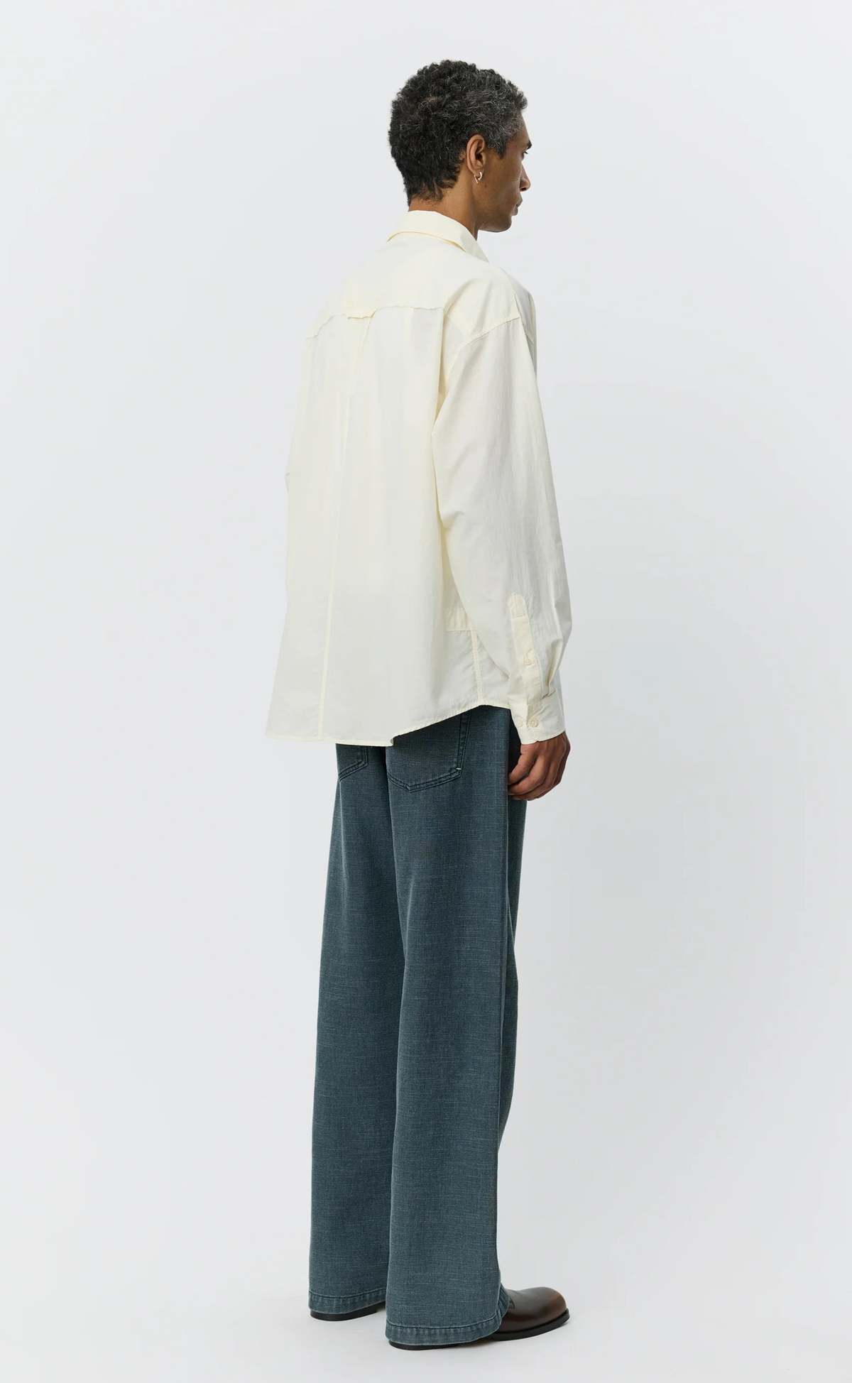 mfpen Essay Shirt - Off White Micro Check - Image 2 of 5