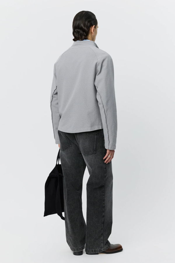 mfpen Leisure Zip Up Sweater - Mineral Grey